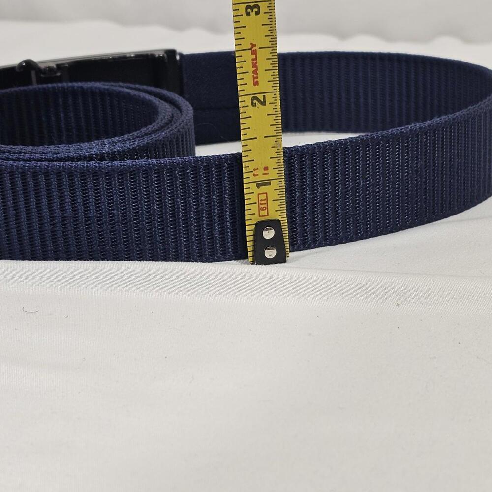 Unalakleet Men's Belt Navy Blue Nylon Tactical Webbing Adjustable - Picture 4 of 5